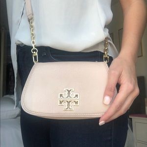 Tory Burch Blush + Gold Small Britten Crossbody